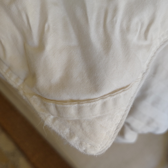 Cuddledown Damask Stripe Down Comforter King - Picture 5 of 7